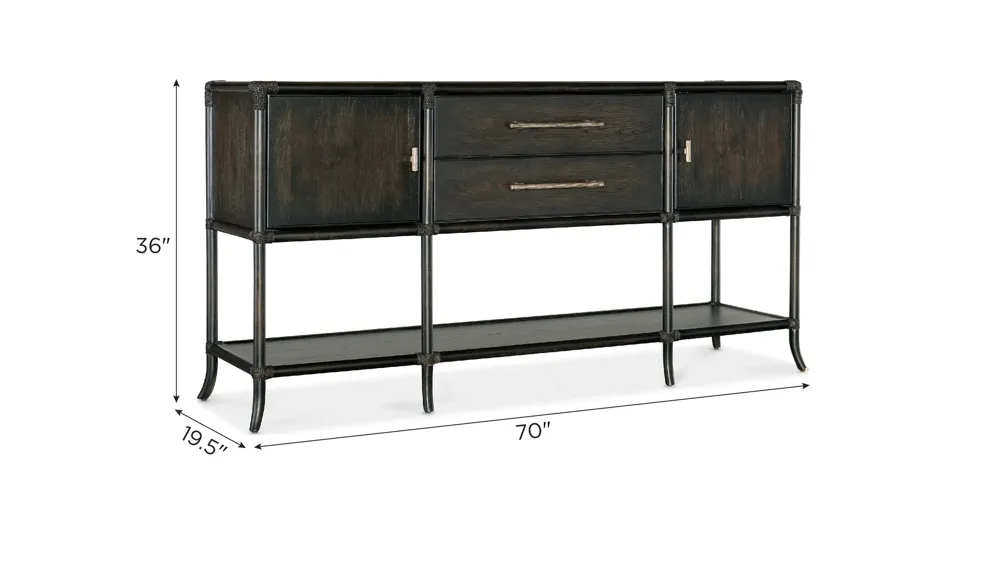 Retreat Pole Rattan Sideboard Dimensions