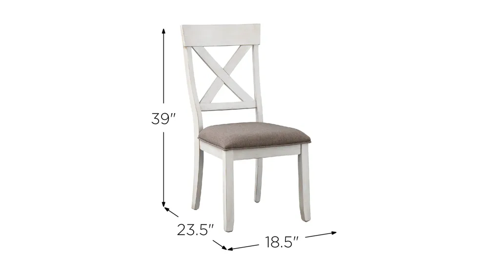 Bar Harbor Dining Chair - Set of 2 Dimensions