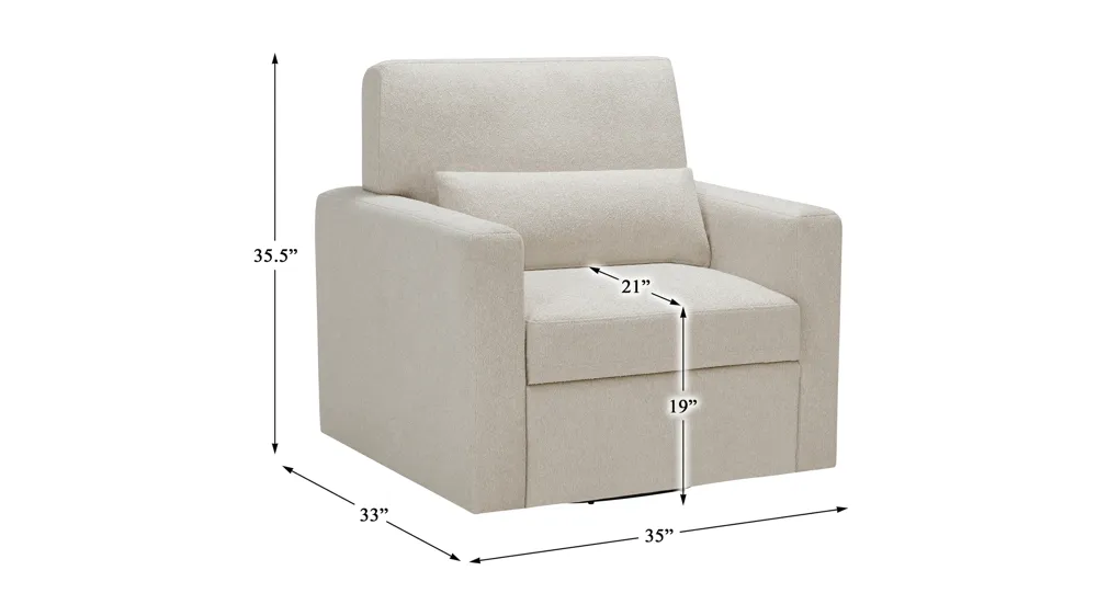 Mallory Swivel Chair Dimensions
