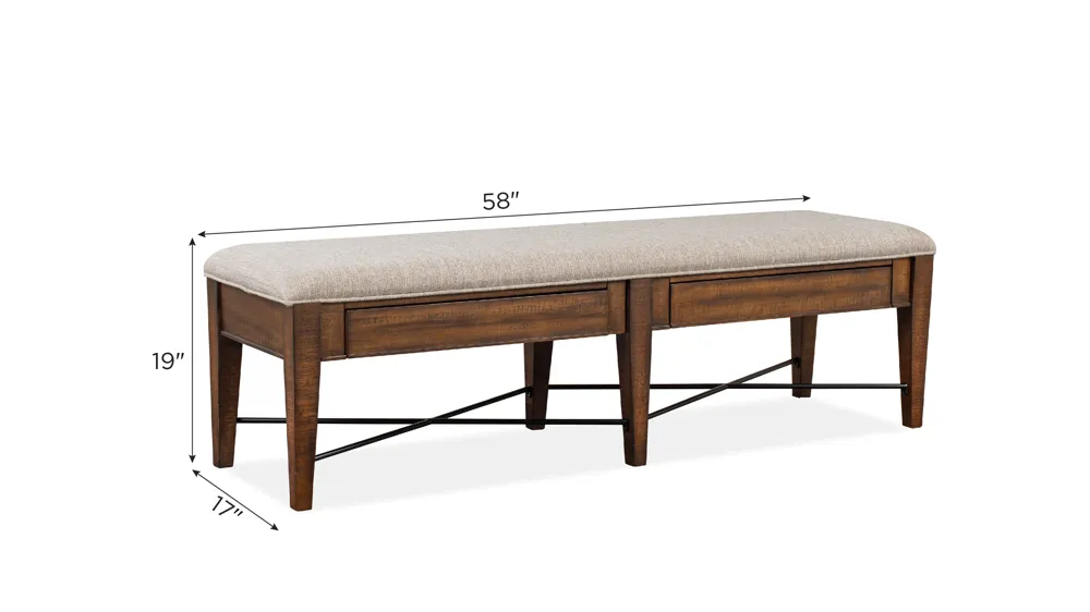 Ivy Ridge Bench Dimensions