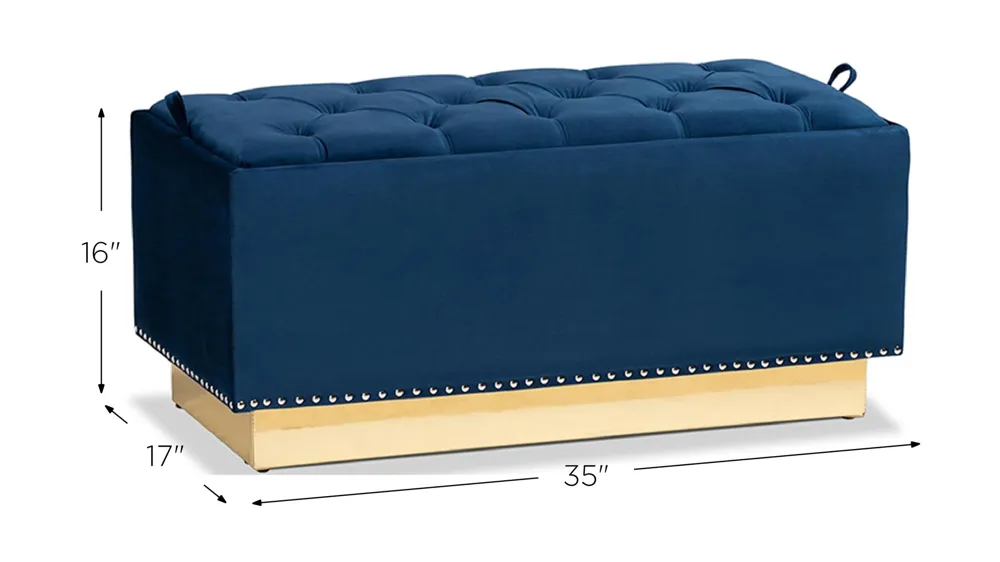 Powell Storage Ottoman Dimensions