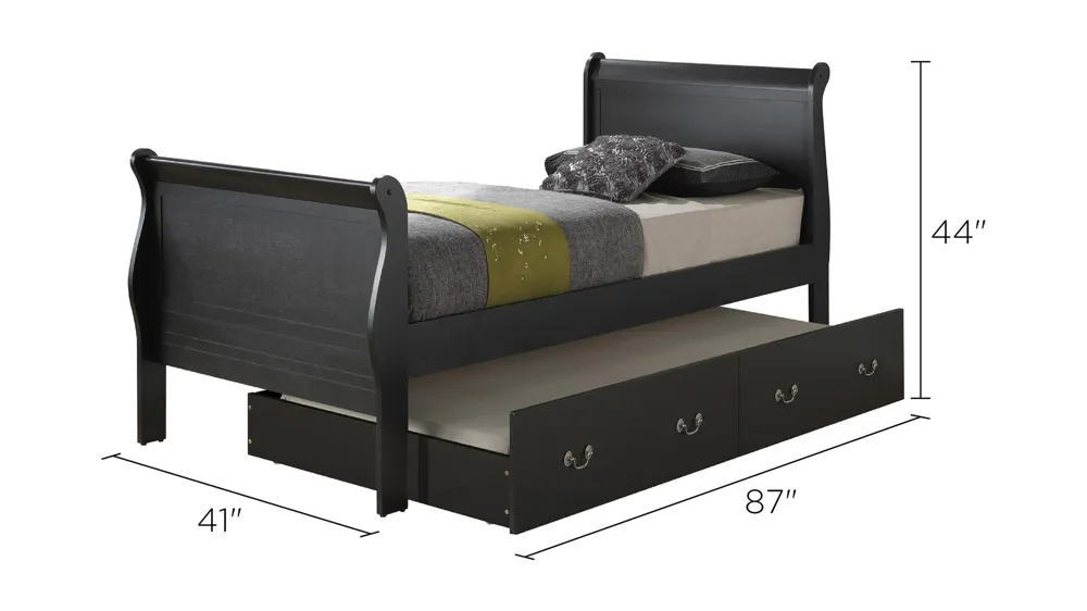 Rossie Trundle Bed Dimensions
