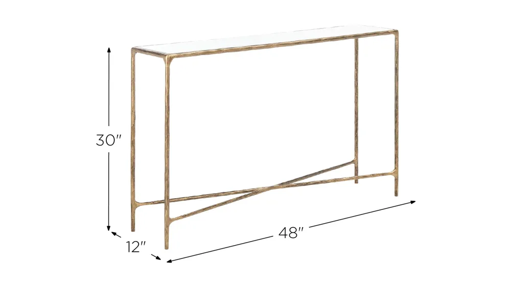 Errington Rectangle Console Table Dimensions