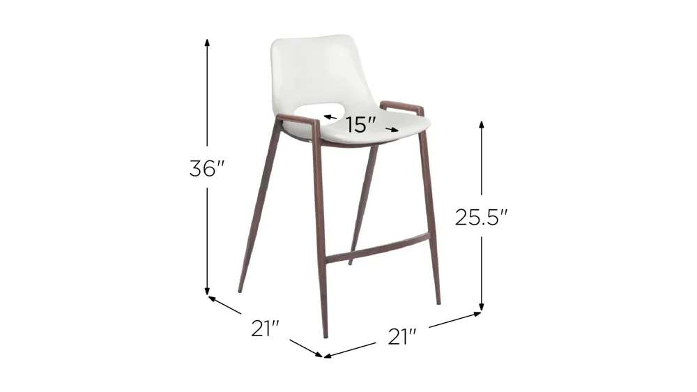 Desi Counter-Height Stool: Set of 2 Dimensions
