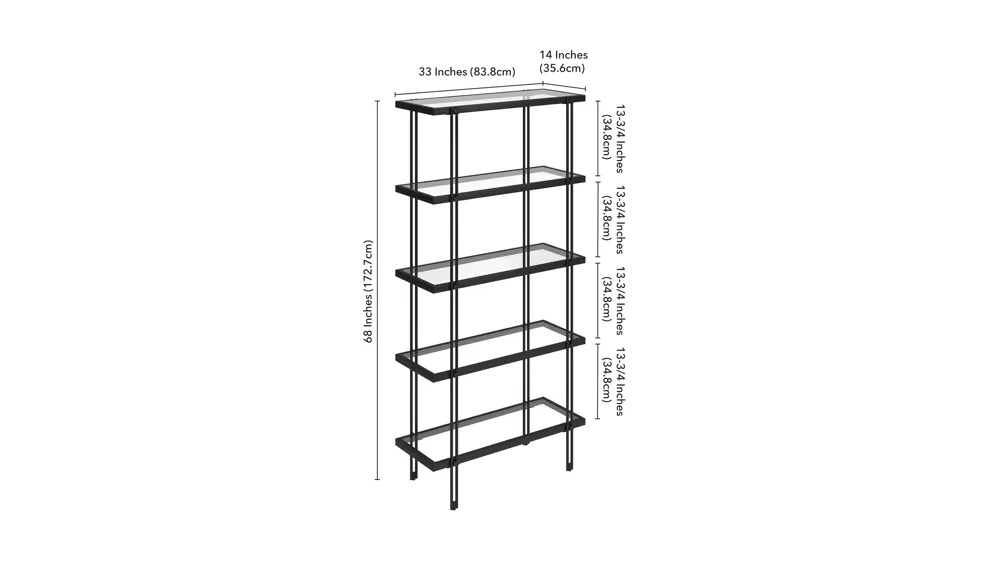 Driscoll Bookcase Dimensions