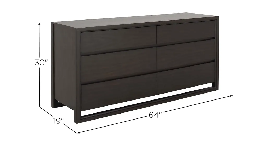 Aversa Bedroom Dresser Dimensions