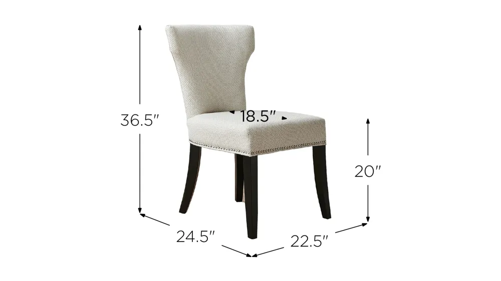 Dresden Dining Chair: Set of 2 Dimensions