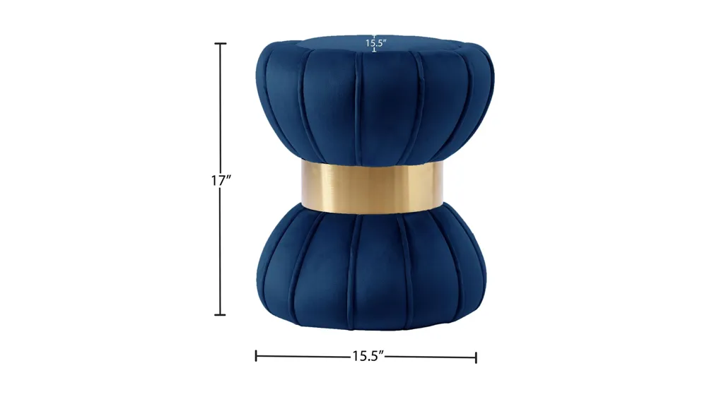 Vino Velvet Ottoman/Stool Dimensions