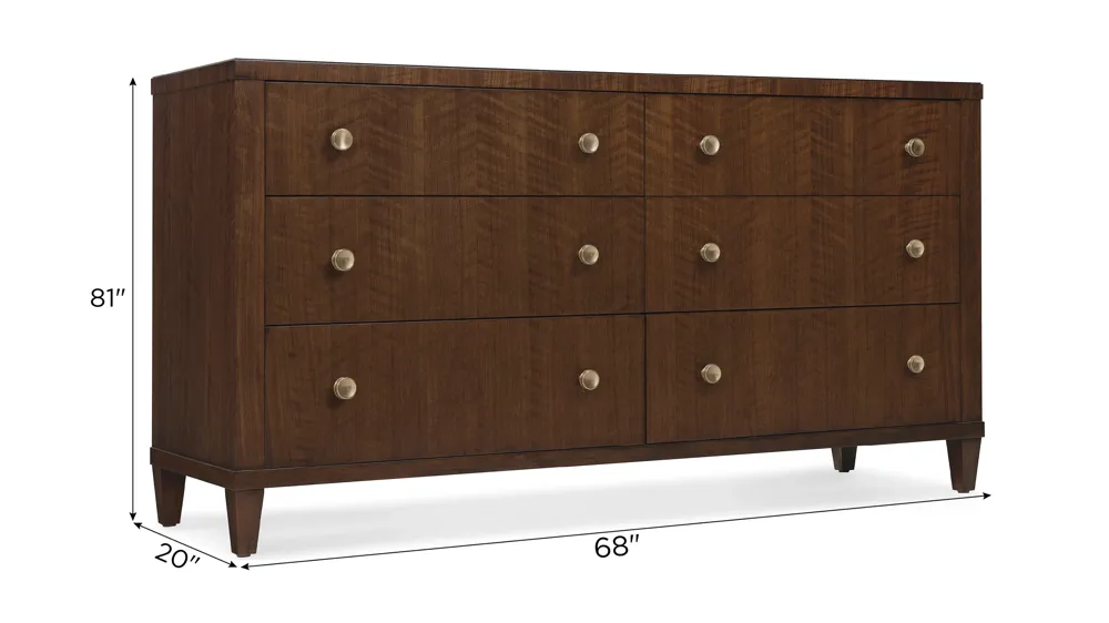 Archives Six-Drawer Dresser Dimensions