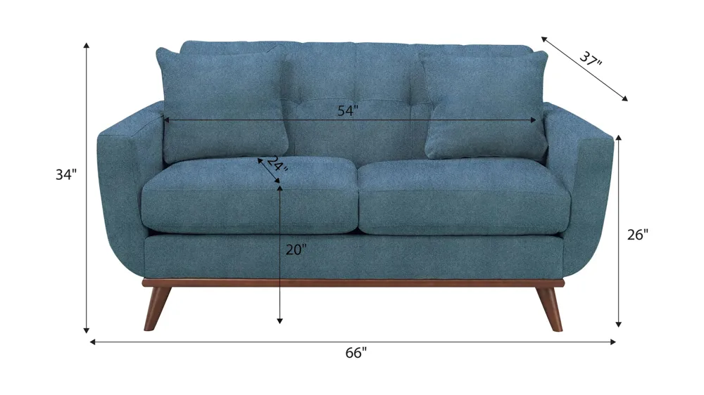 Milo Loveseat Dimensions