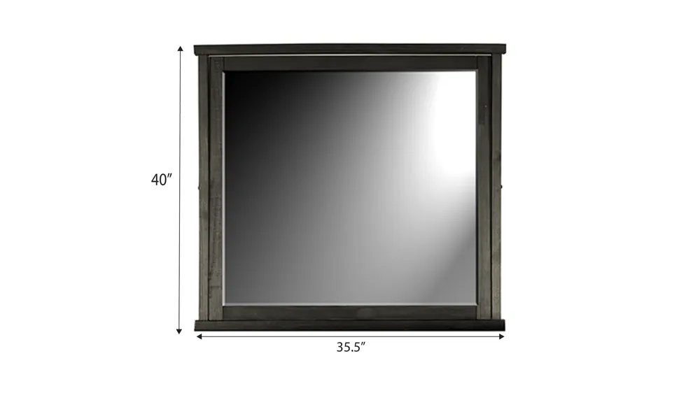 Sun Valley Bedroom Dresser Mirror Dimensions