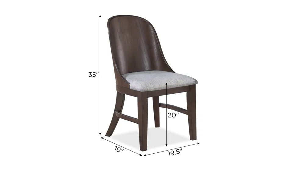 Cullen Side Chair- Set of 2 Dimensions