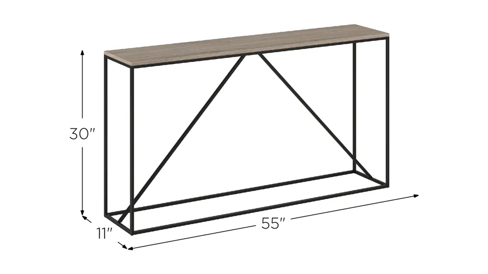 Nia Console Table Dimensions