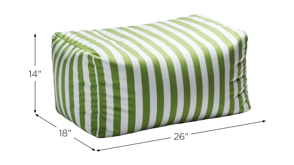 Lamont Outdoor Bean Bag Ottoman Dimensions