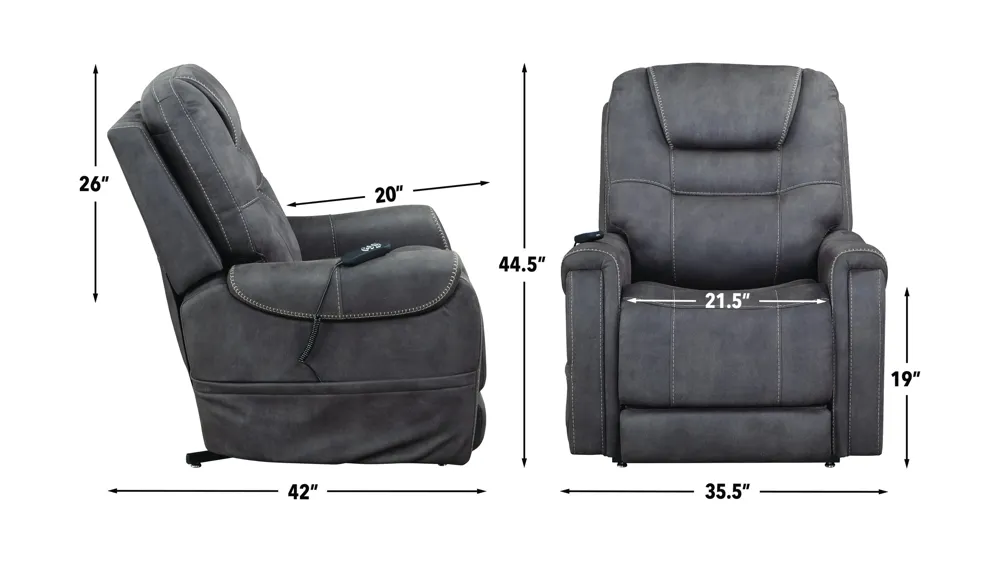 Brisbane Power Lift Chair Dimensions