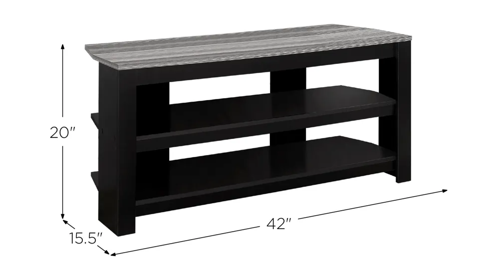42" Monarch Corner TV Stand Dimensions