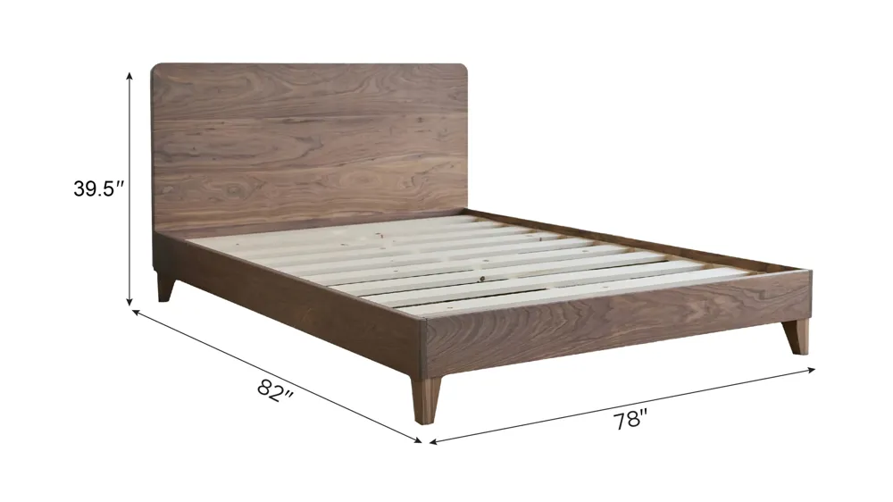 Avocado City Bed Platform Base w/ Headboard Dimensions