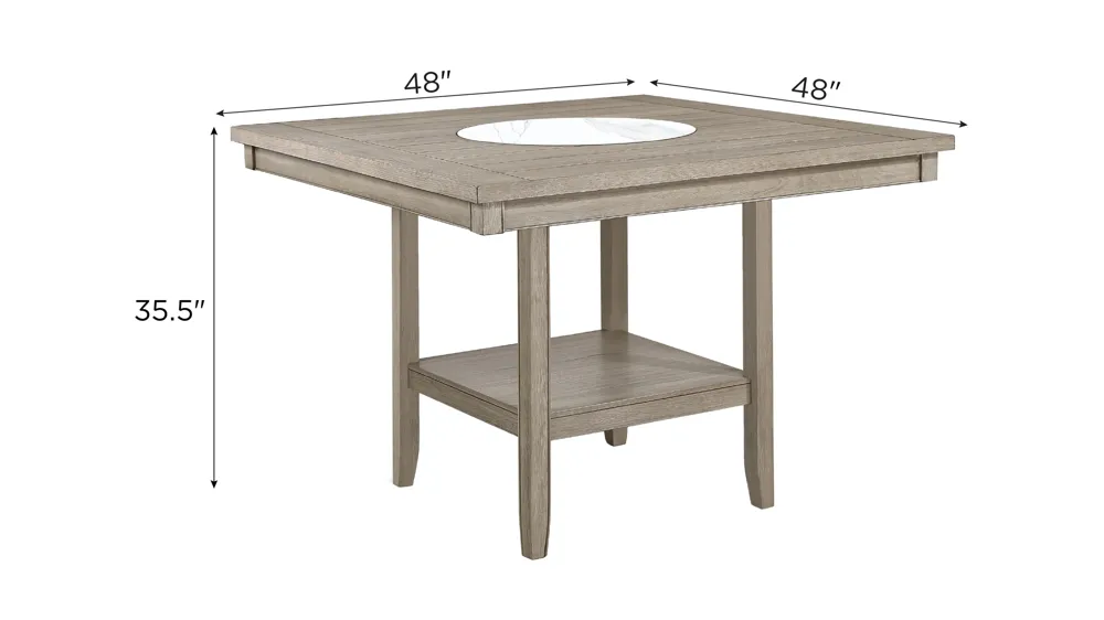 Lysander Counter-Height Table Dimensions