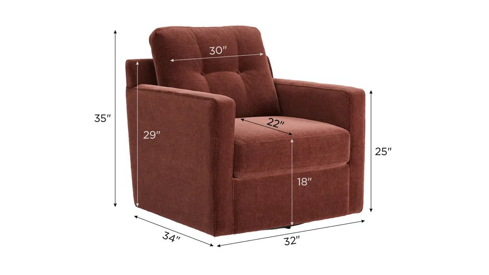 ModularOne Swivel Chair Dimensions