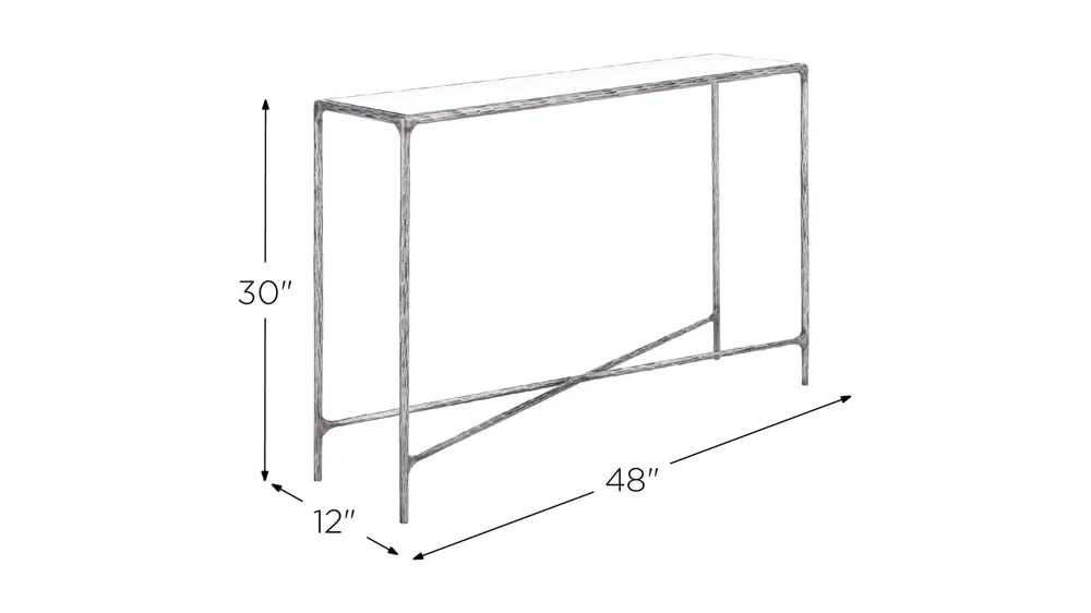 Errington Rectangle Console Table Dimensions