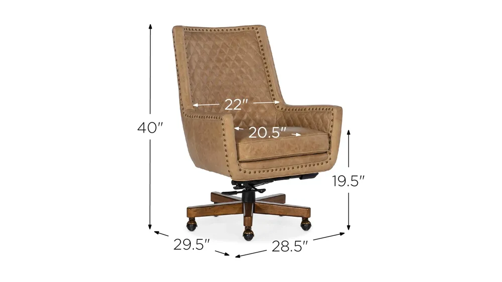 Kent Executive Swivel Tilt Chair Dimensions