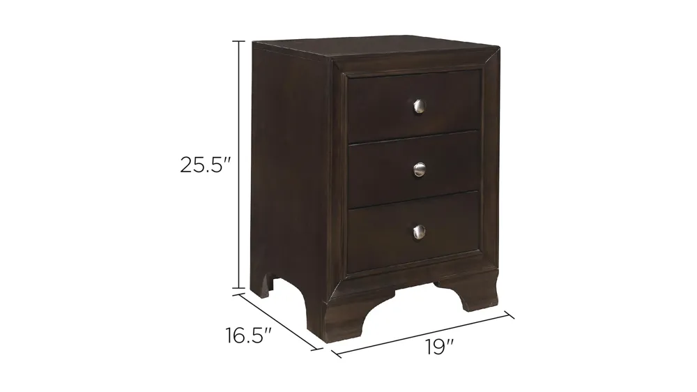 Woodwell Nightstand Dimensions
