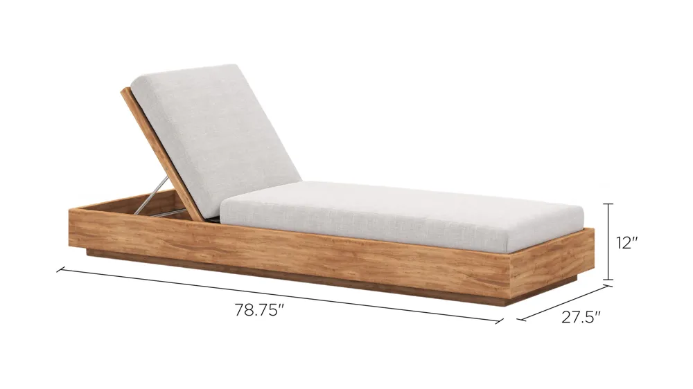 Kinta Outdoor Chaise Dimensions