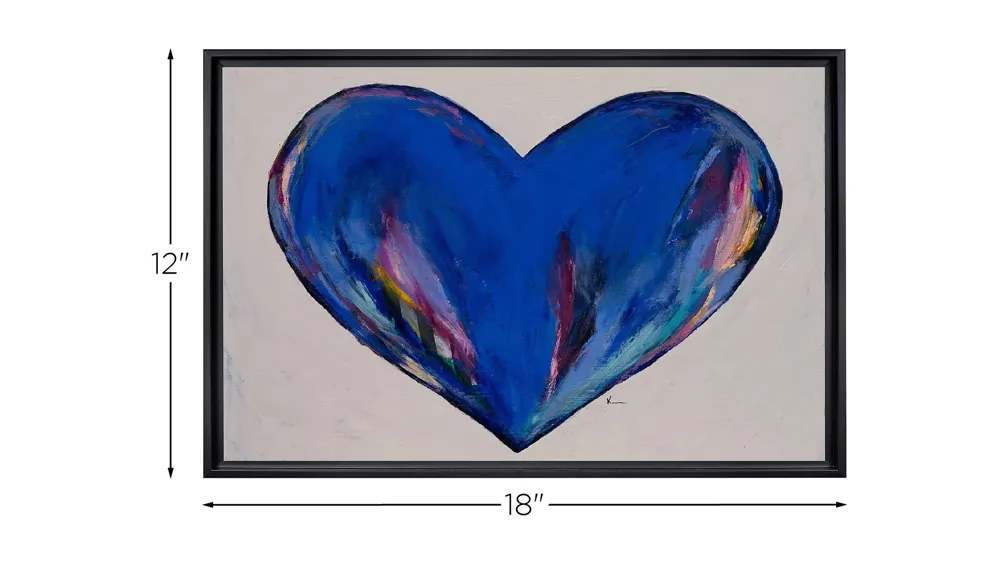 Stratton Open Your Heart Canvas Wall Art by Kelly Merkur Dimensions