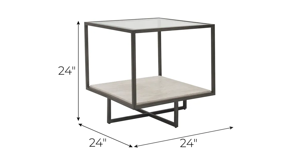 Allie End Table Dimensions