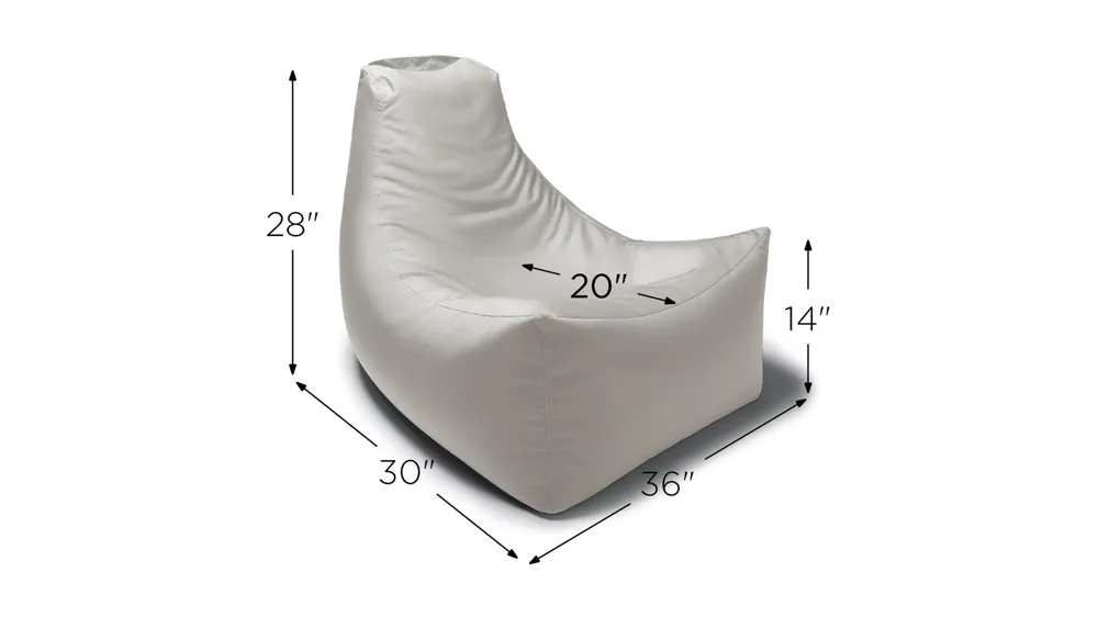 Jokinen Outdoor Bean Bag Patio Chair Dimensions