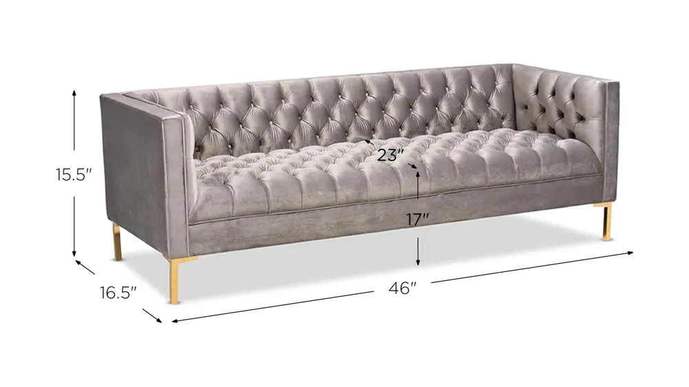 Zanetta Sofa Dimensions