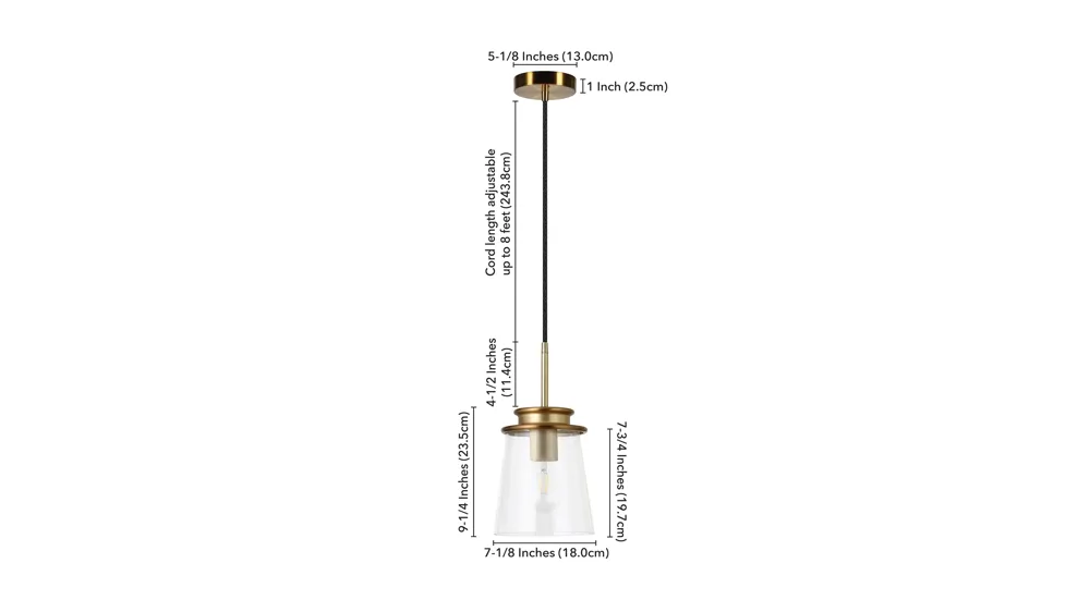 Flora Pendant Dimensions