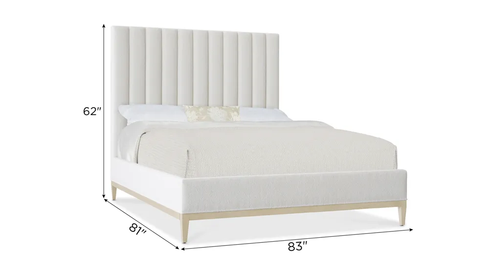 Cascade Upholstered Bed Dimensions
