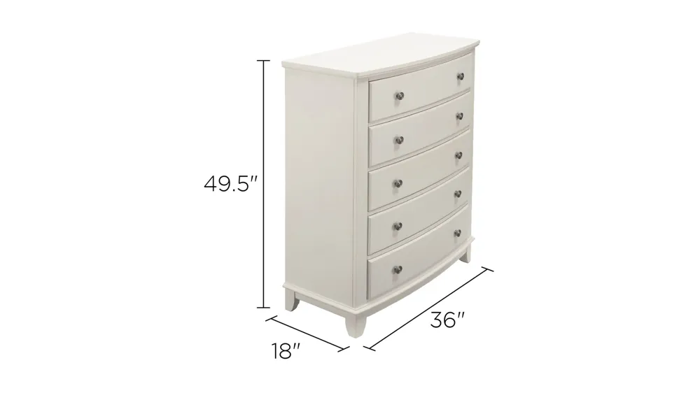 Kylie Youth Bedroom Chest Dimensions