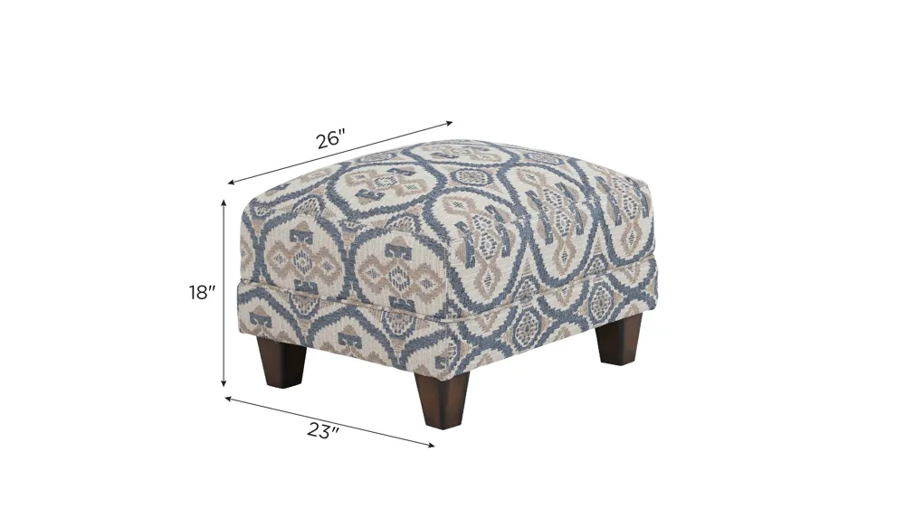 Boswell Accent Chair Ottoman Dimensions