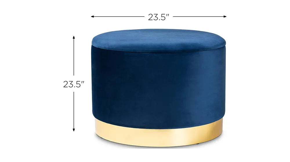 Marisa Storage Ottoman Dimensions