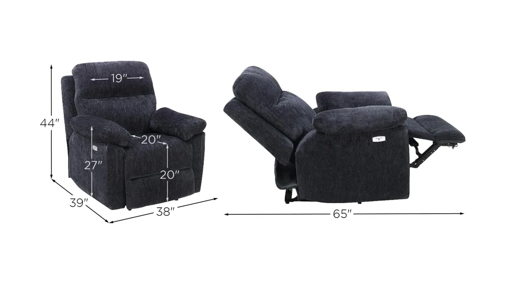 Cahill Power Recliner Dimensions