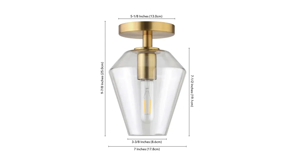 Alana Semi Flush Mount Dimensions