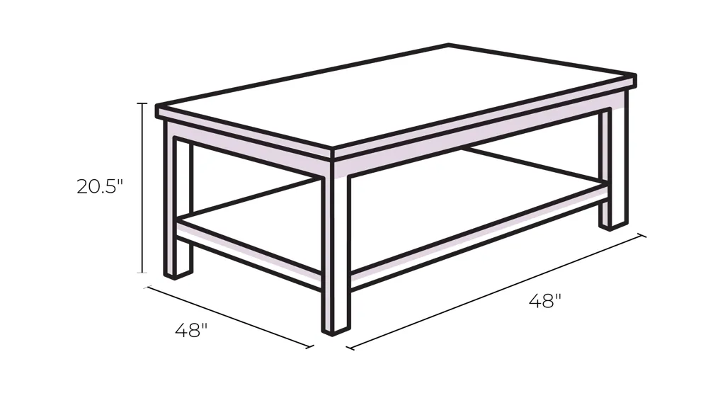 Lincoln Park Coffee Table Dimensions