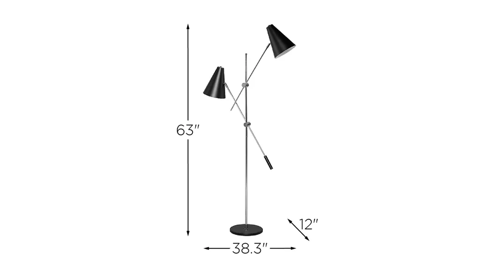Tivat Floor Lamp Dimensions