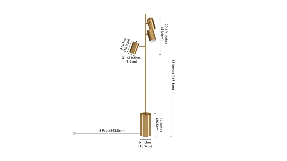 Bowen Floor Lamp Dimensions