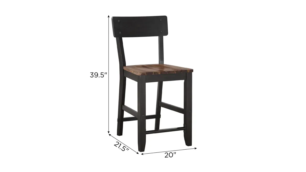 Bermuda Counter Stool - Set of 2 Dimensions