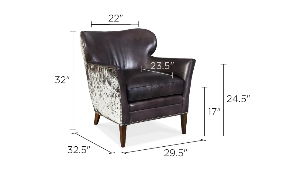 Kato Leather Club Chair Dimensions