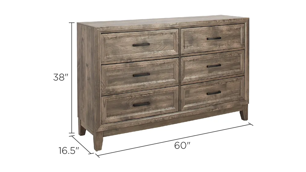 Rayburn Bedroom Dresser Dimensions