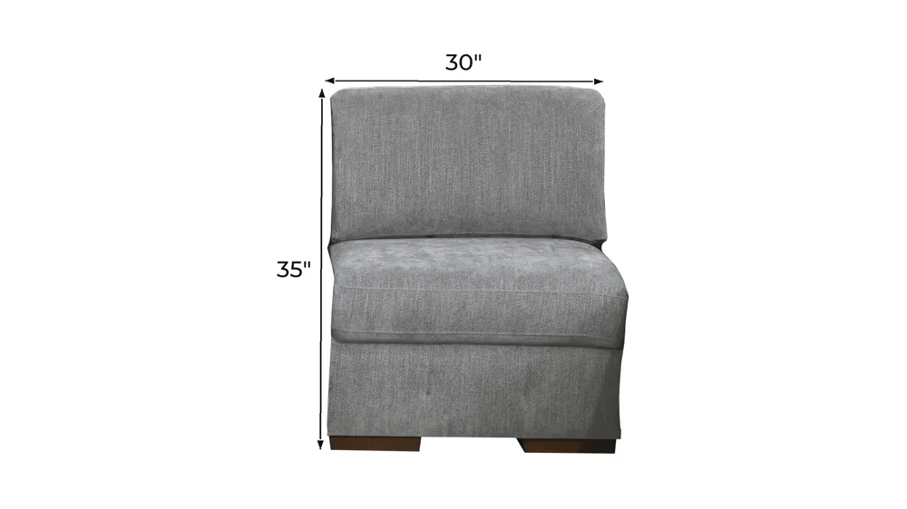 Dolman Armless Chair Dimensions