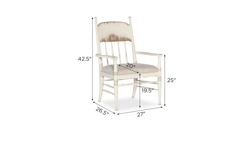 Americana Dining Arm Chair Dimensions