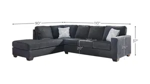 Adelson Chenille 2-pc. Sectional | Raymour & Flanigan