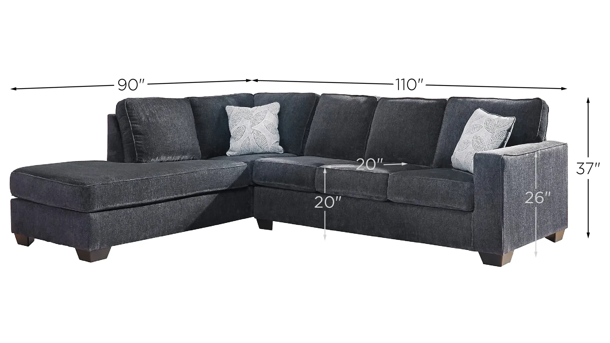Adelson Chenille 2-pc. Sectional