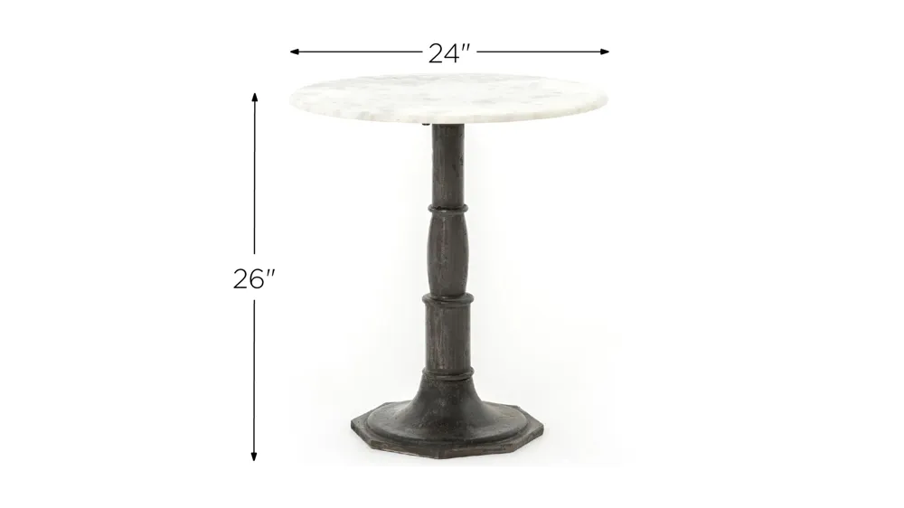 Clio Round End Table Dimensions