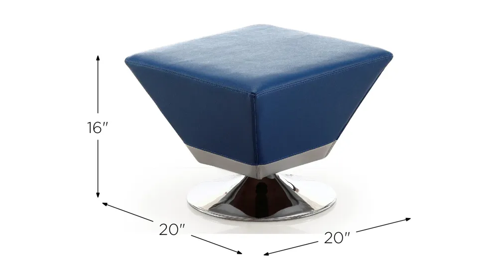Diamond Swivel Ottoman Dimensions